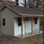 Milwaukee gable with 4' covered porch